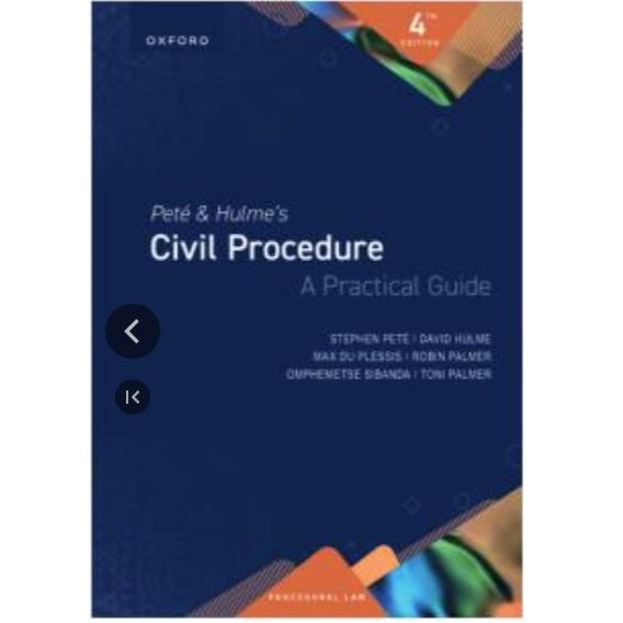 Civil Procedure A Practical Guide 4ed (Not in Stock yet. Please see description)